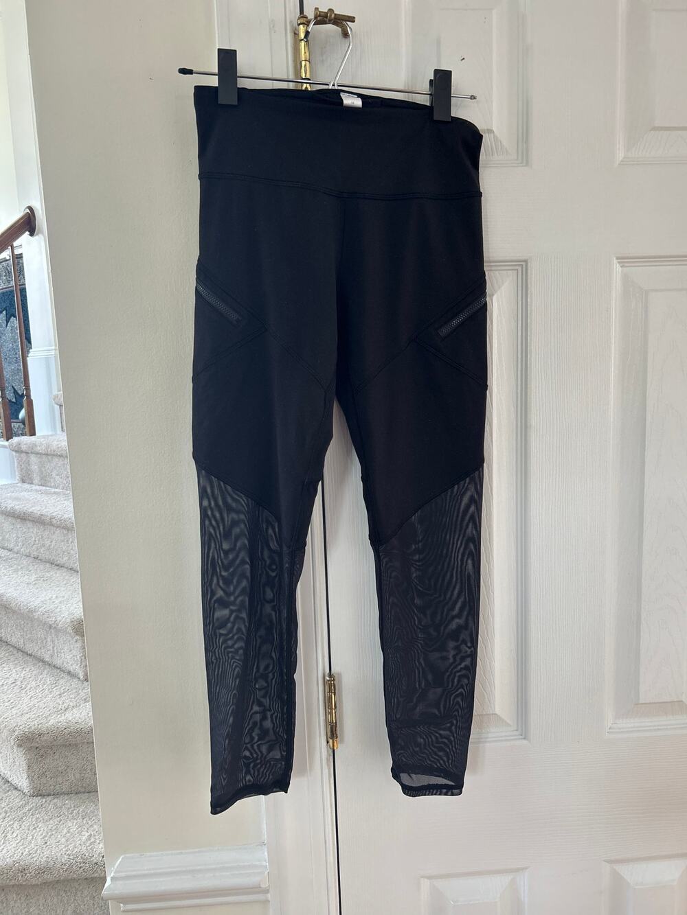 Ivivva Lululemon Black 7/8 Ankle Mesh Leggings